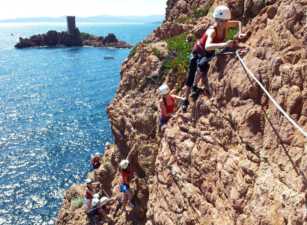 via cordata saint raphael, via ferrata en région paca