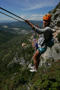 via ferrata et pont de singe