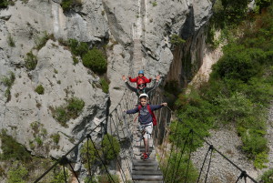 passerelle de via ferrata