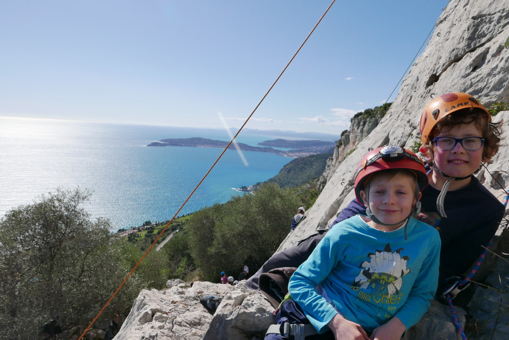 escalade avec les jeunes du club à NICE